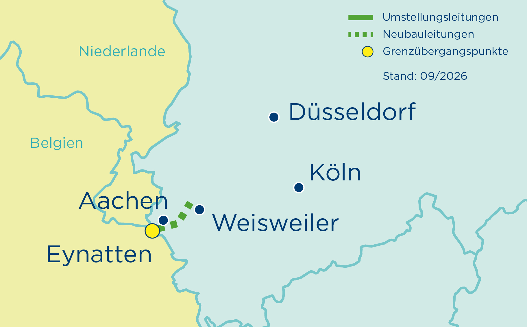 Karte des Leitungsabschnitts